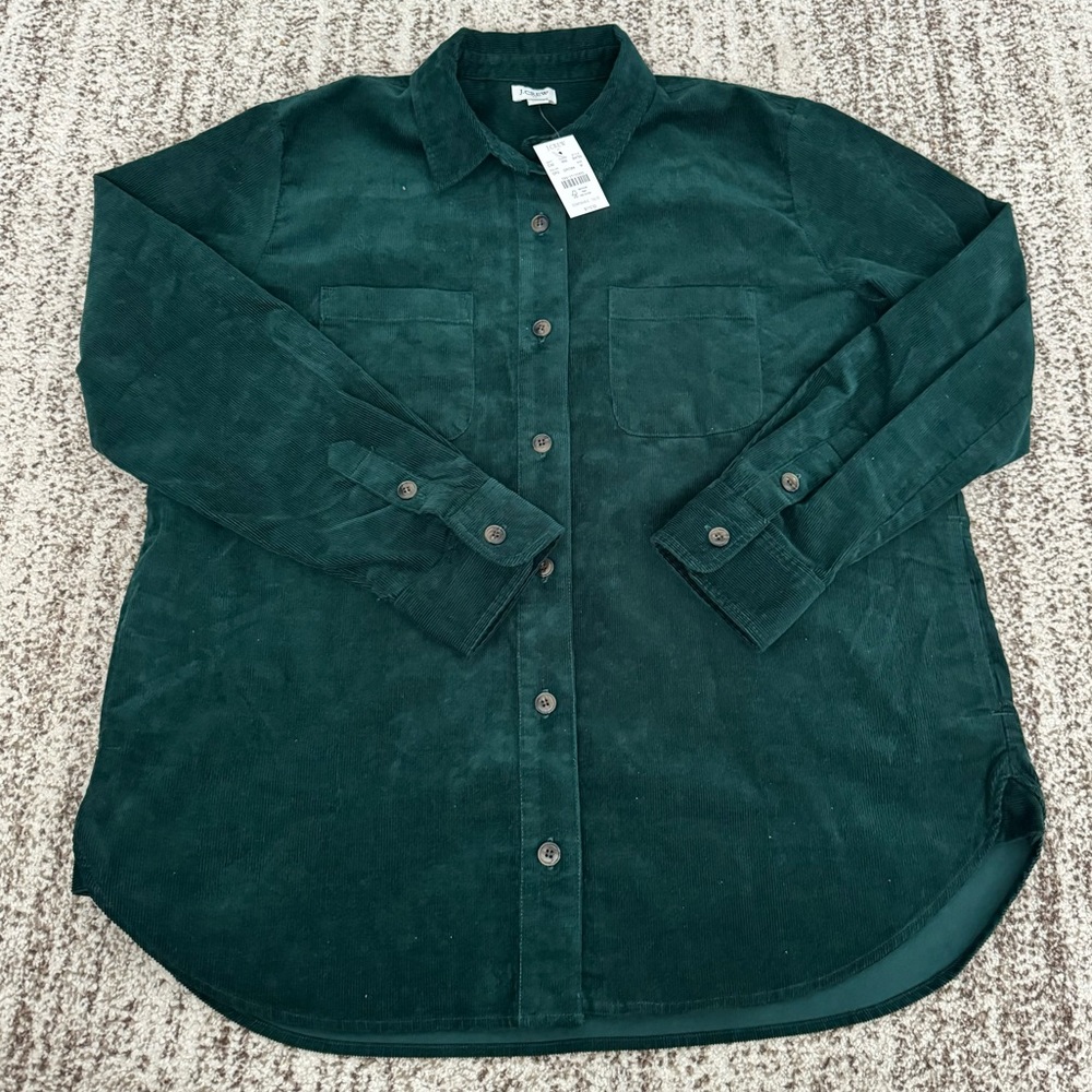 NWT J. Crew Factory Corduroy Shirt Jacket - Women’s Medium